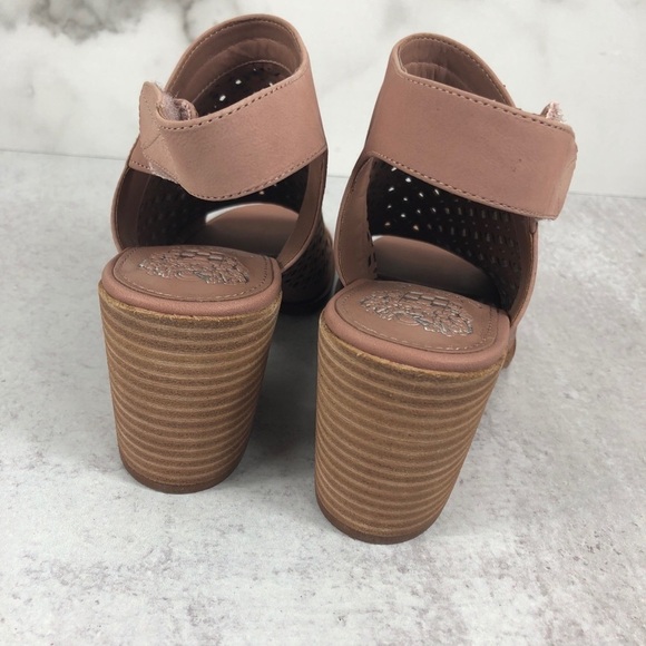 New Vince Camuto keannie blush leather heels 6.5 - Picture 4 of 8